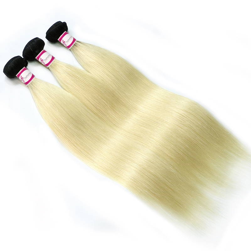 Light Blonde Ombre Hair Brazilian Straight 1b 613